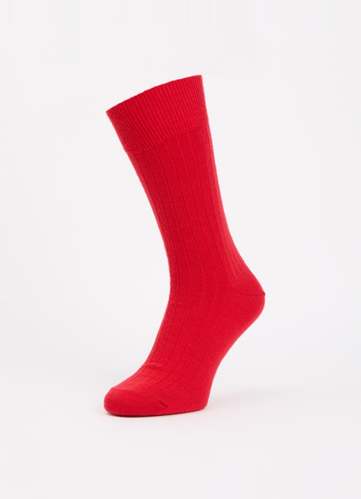 Ralph Lauren RBG Crew sokken in wolblend in 4-pack giftbox - detail 3 rood