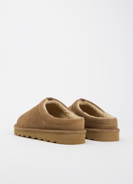 Ralph Lauren Reade clog van suède  - achterkant 4 bruin