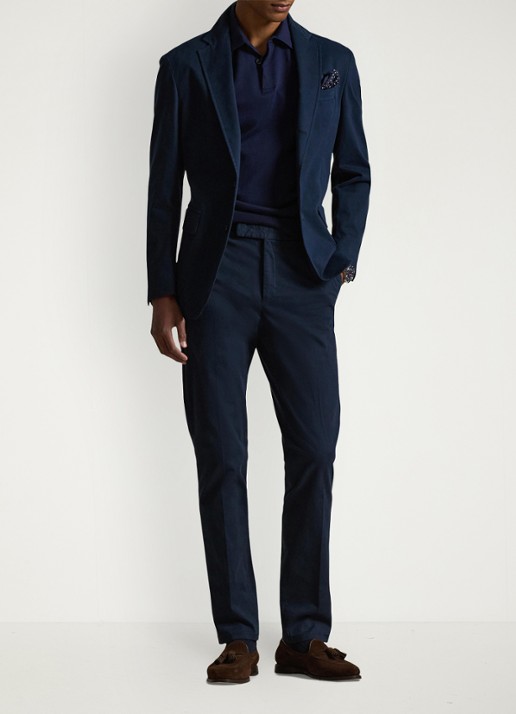 Ralph Lauren Regular fit colbert met klepzakken - voorkant 3 bright navy-2x86