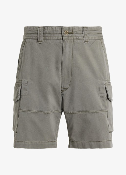 Ralph Lauren Regular fit korte cargobroek - voorkant mountain green-30yg