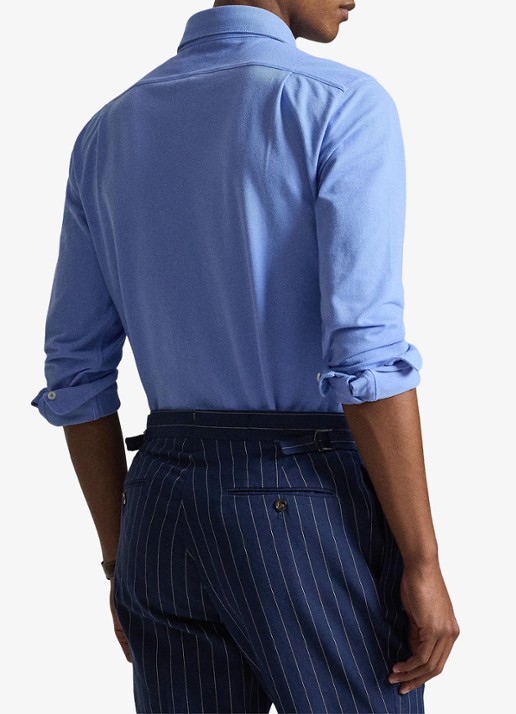 Ralph Lauren Regular fit overhemd met logo - achterkant 5 canvas blue / blauw