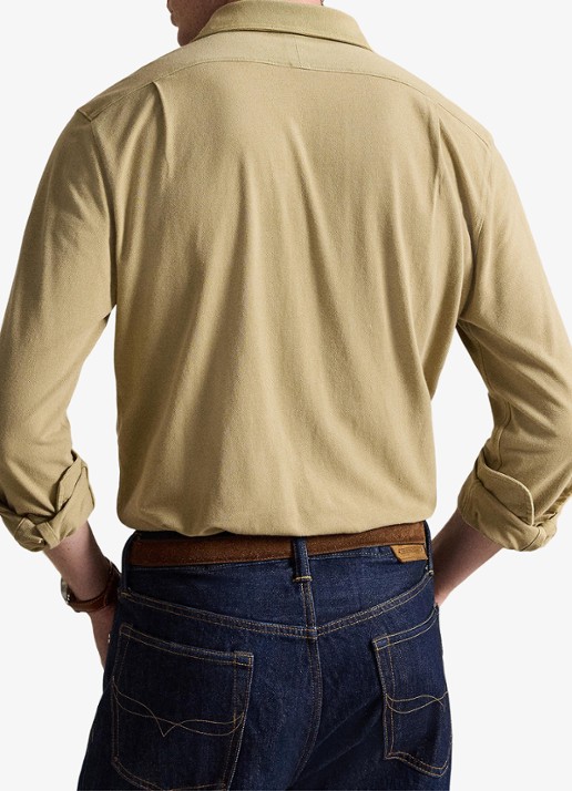 Ralph Lauren Regular fit overhemd met logo - achterkant rl khaki / khaki