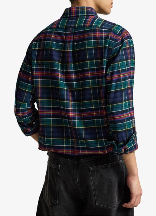 Ralph Lauren Regular fit overhemd met logo - achterkant 5 donkergroen