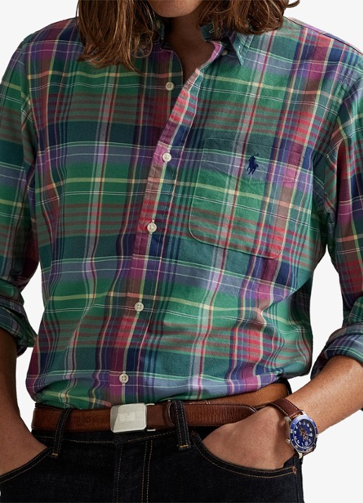Ralph Lauren Regular fit overhemd met logoborduring - detail 2 roze