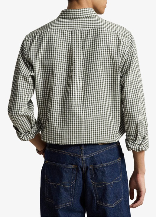 Ralph Lauren Regular fit overhemd met ruisedessin - achterkant 6 grijs