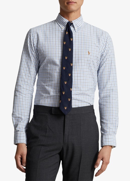 Ralph Lauren Regular fit overhemd met ruitdessin en logoborduring