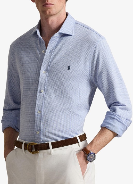 Ralph Lauren Regular fit overhemd met ruitdessin - voorkant 2 zwart