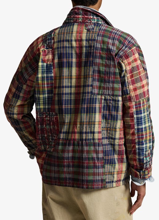 Ralph Lauren Regular fit overhemd met ruitdessin - achterkant 5 madras piecing / rood