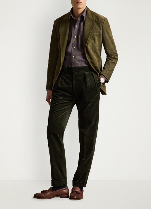 Ralph Lauren Regular fit overhemd met ruitdessin - detail 2 7364 olive lavender multi / olijfgroen