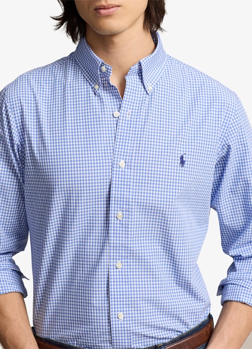 Ralph Lauren Regular fit overhemd met streepprint - detail 5 blue / white check