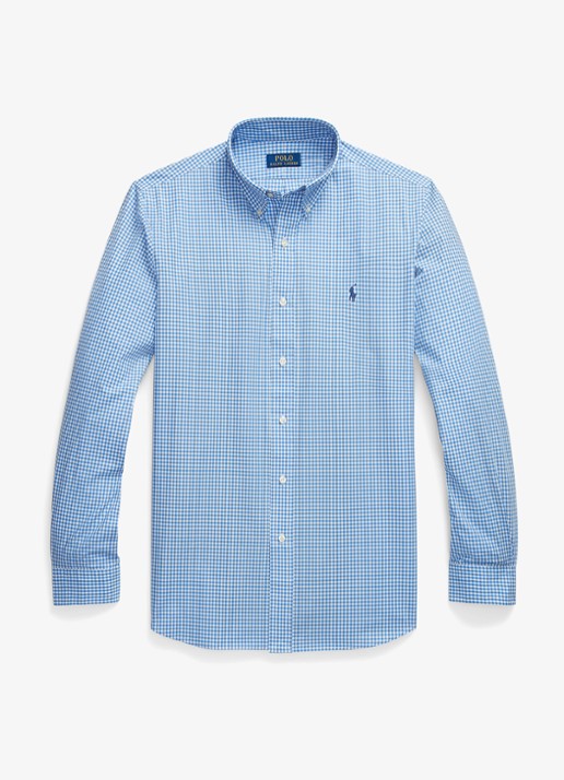 Ralph Lauren Regular fit overhemd met streepprint - voorkant 2 blue / white check