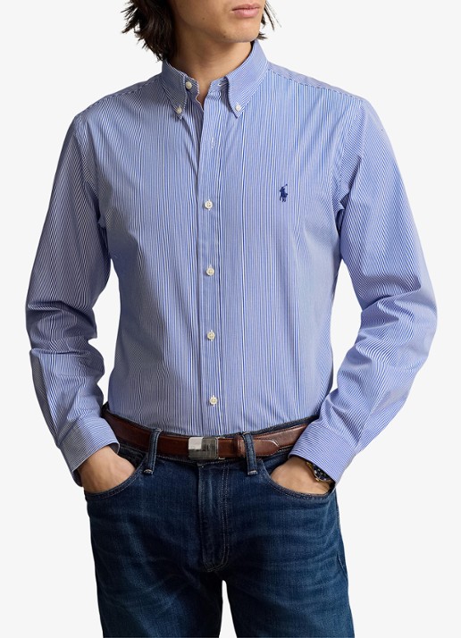 Ralph Lauren Regular fit overhemd met streepprint - detail 6 blue / white hairline strip