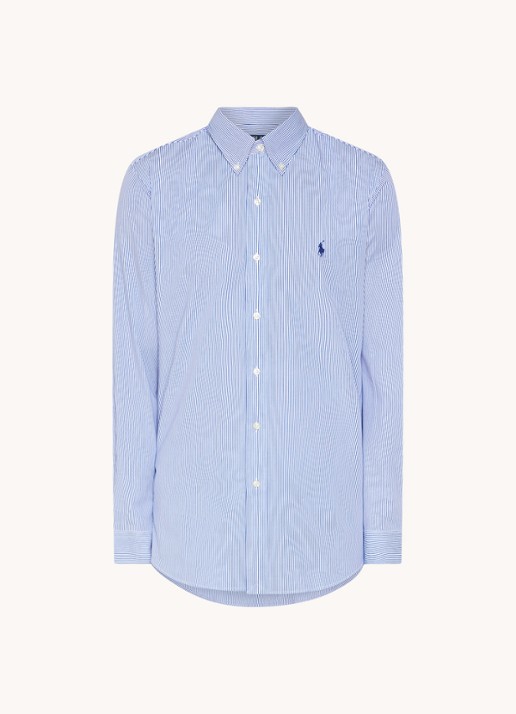 Ralph Lauren Regular fit overhemd met streepprint - voorkant 3 blue / white hairline strip