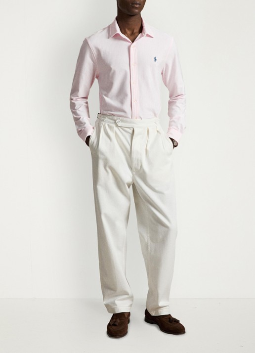 Ralph Lauren Regular fit overhemd met streepprint - detail 3 white/carmel pink / roze