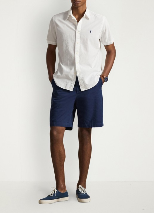 Ralph Lauren Regular fit overhemd met structuur - voorkant 4 wit