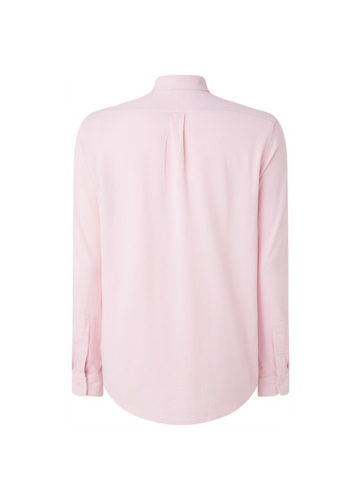 Ralph Lauren Regular fit overhemd van piqué katoen - achterkant garden pink / roze