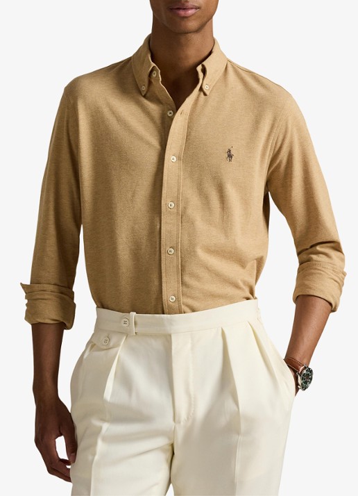 Ralph Lauren Regular fit overhemd van piqué katoen