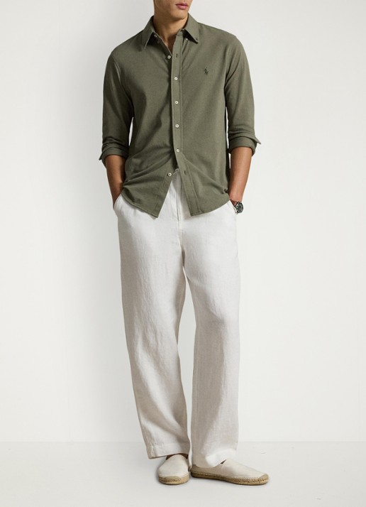 Ralph Lauren Regular fit overhemd van piqué katoen