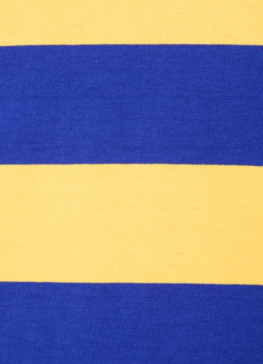 Ralph Lauren Regular fit polo met logo en streepprint - detail 4 lichtgeel
