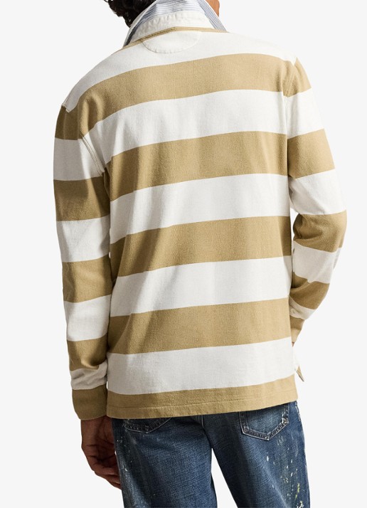 Ralph Lauren Regular fit polo met logoborduring - achterkant 3 camel
