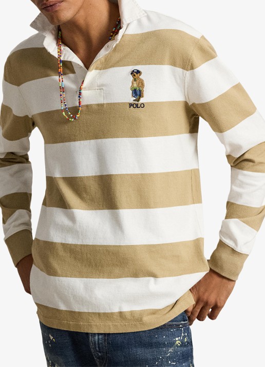 Ralph Lauren Regular fit polo met logoborduring - voorkant 5 camel