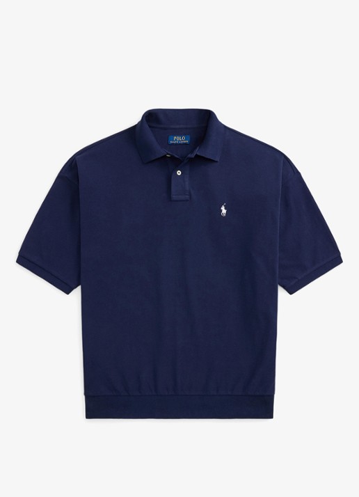 Ralph Lauren Relaxed fit polo met logo - voorkant 3 newport navy / donkerblauw
