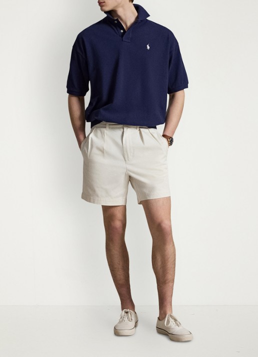 Ralph Lauren Relaxed fit polo met logo - voorkant 4 newport navy / donkerblauw