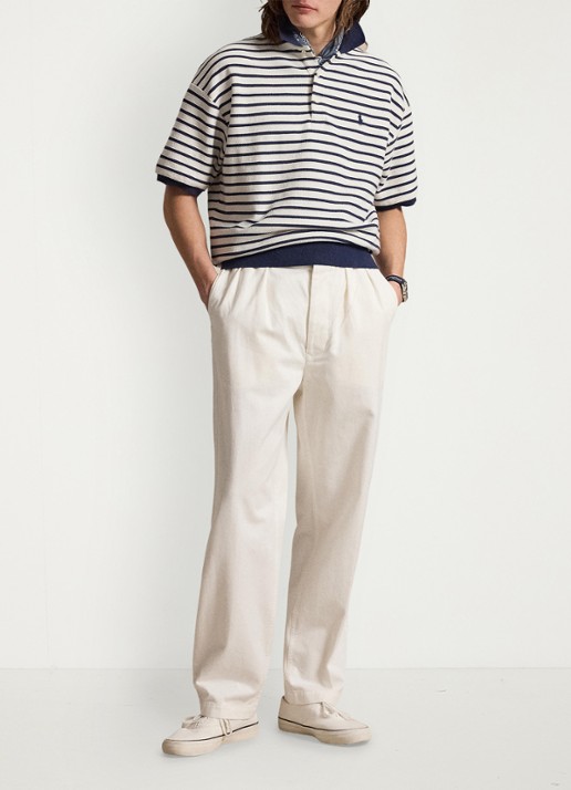 Ralph Lauren Relaxed fit polo met streepprint - voorkant 2 nevis/newport navy / donkerblauw