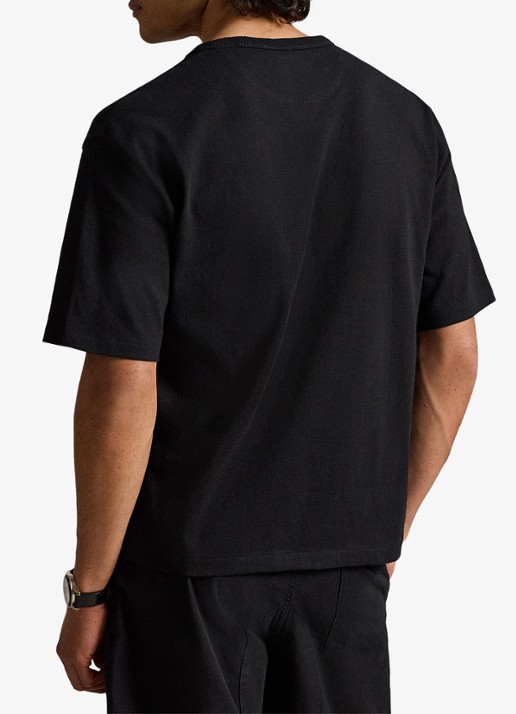 Ralph Lauren Relaxed fit T-shirt met ronde hals - achterkant 3 polo black / zwart