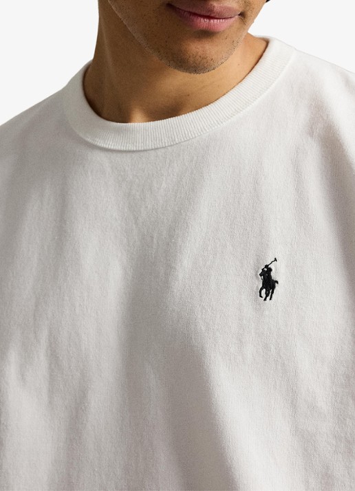 Ralph Lauren Relaxed fit T-shirt met ronde hals - detail 2 wit