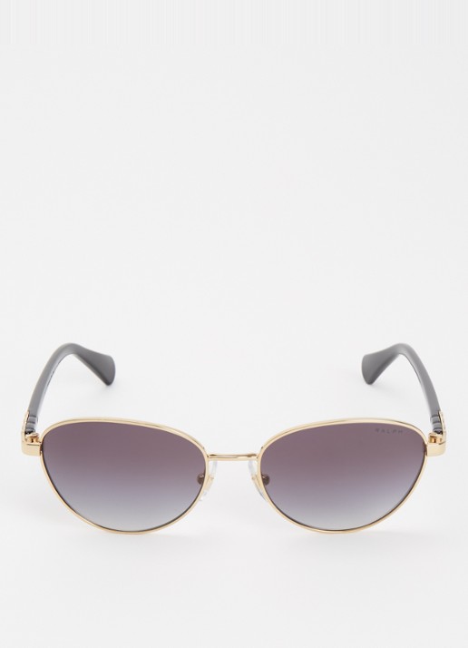 Ralph Lauren Retro zonnebril gepolariseerd RA4150 - detail 2 goud