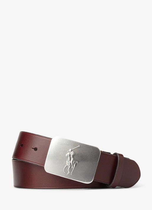 Ralph Lauren Riem van leer met logo