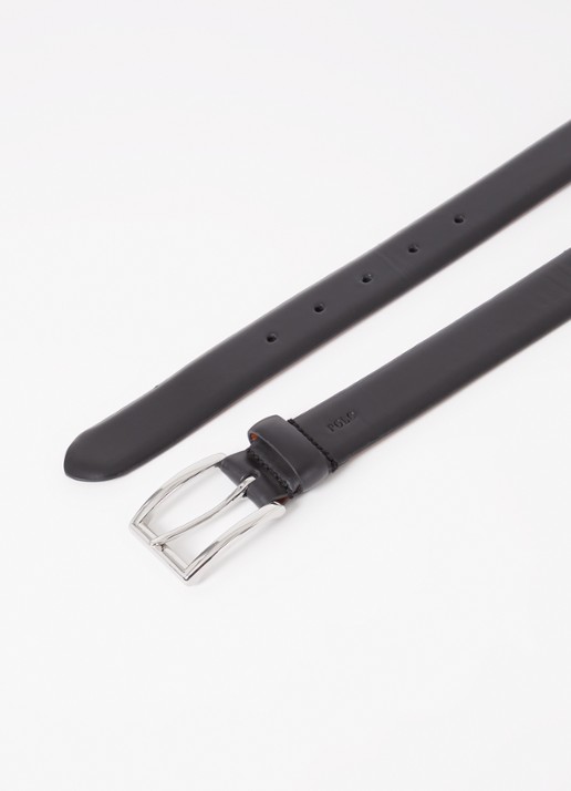 Ralph Lauren Riem van leer - detail 2 black