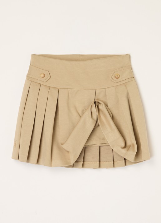 Ralph Lauren Rok met logoborduring - voorkant 2 beige