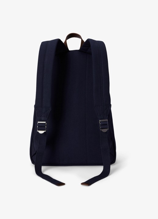Ralph Lauren Rugzak met logoprint - achterkant 3 donkerblauw
