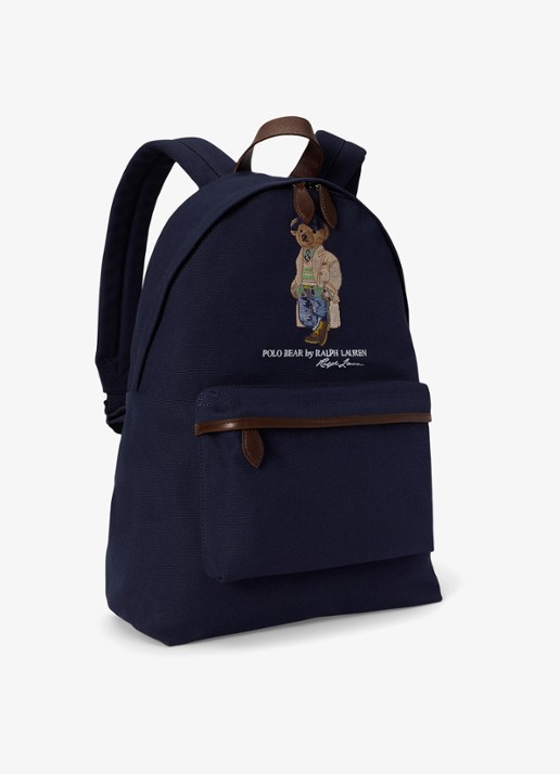 Ralph Lauren Rugzak met logoprint - detail 2 donkerblauw