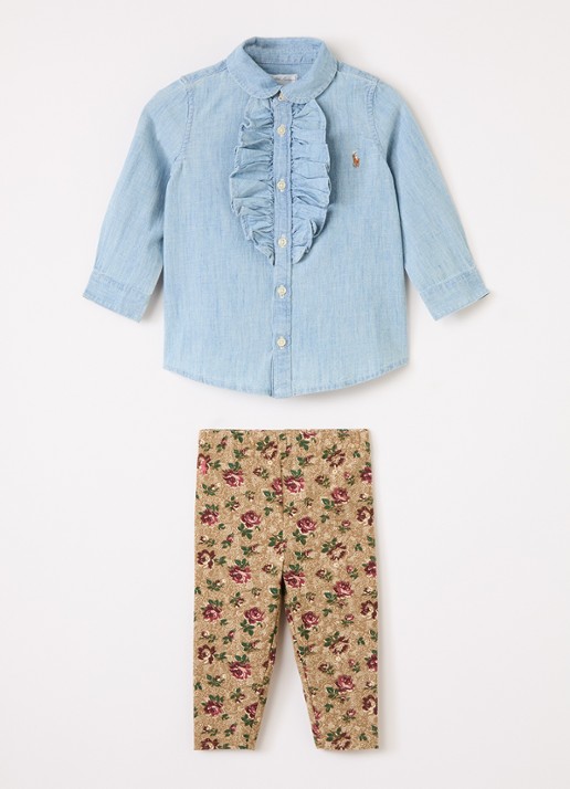 Ralph Lauren Set van overhemd met broek 2-delig