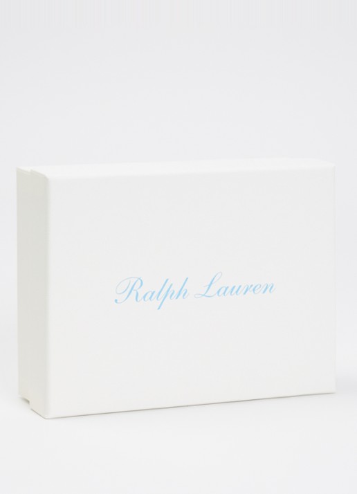 Ralph Lauren Set van romper met muts en slab in giftbox 3-delig - detail wit