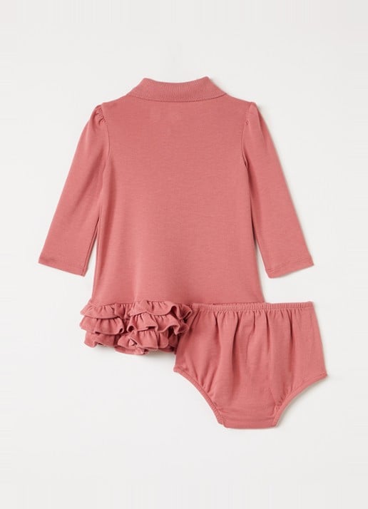 Ralph Lauren Set van tuniekjurk met bloomer - voorkant 2 roze