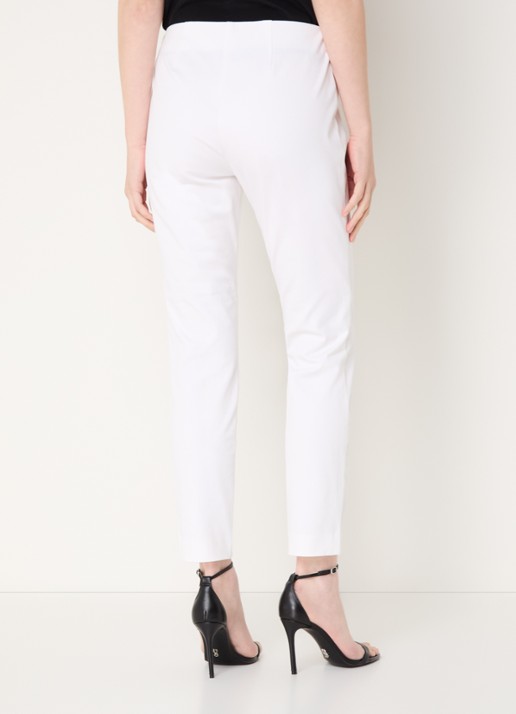 Ralph Lauren Skinny fit broek in katoenblend met stretch  - achterkant white / wit