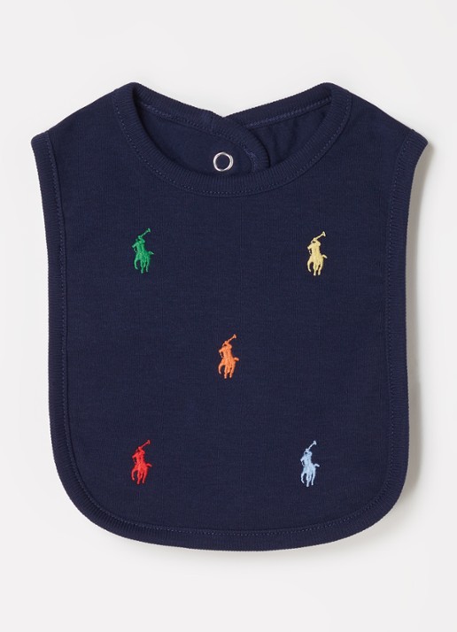 Ralph Lauren Slab met logoborduring - voorkant blauw