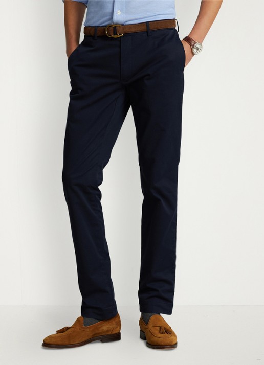 Ralph Lauren Slim fit chino met stretch - detail 5 aviator navy
