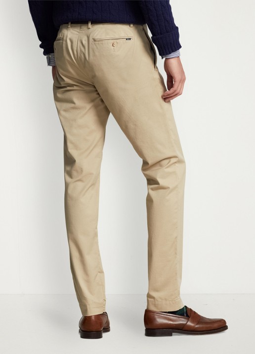 Ralph Lauren Slim fit chino met stretch - achterkant 3 classic khaki