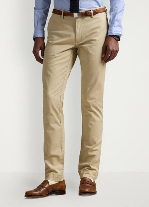 Ralph Lauren Slim fit chino met stretch - detail 4 classic khaki