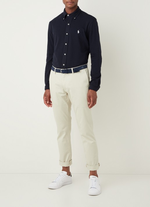 Ralph Lauren Slim fit chino met stretch - voorkant 6 basic sand