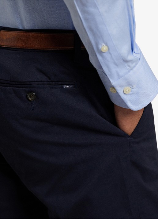 Ralph Lauren Slim fit chino met stretch - detail 7 aviator navy