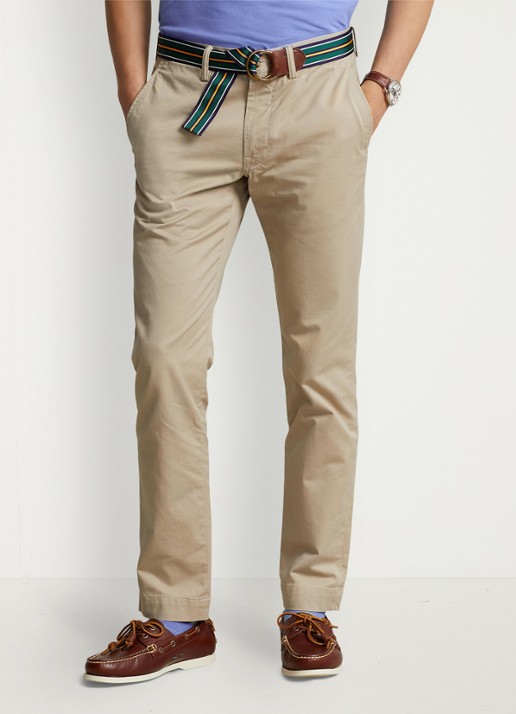 Ralph Lauren Slim fit chino met stretch - detail 4 khaki tan / beige