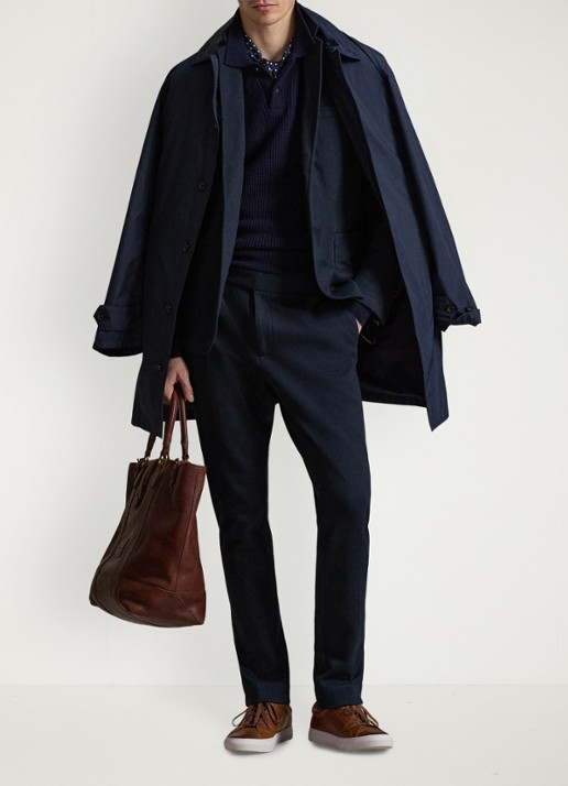 Ralph Lauren Slim fit colbert met opgestikte zakken - detail 4 navy-2wbt / blauw