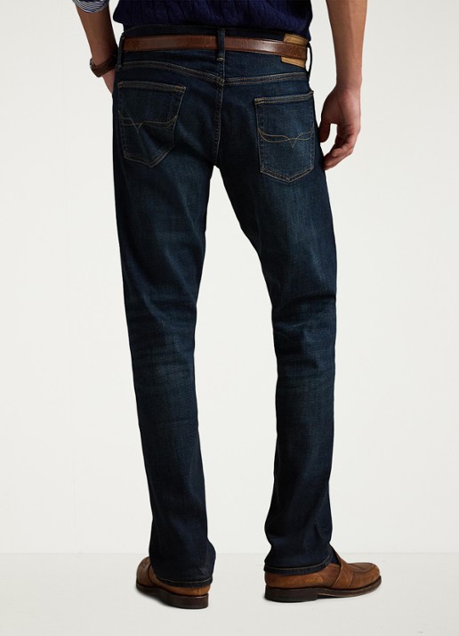 Ralph Lauren Slim fit jeans met donkere wassing  - achterkant 9 murphy stretch / indigo