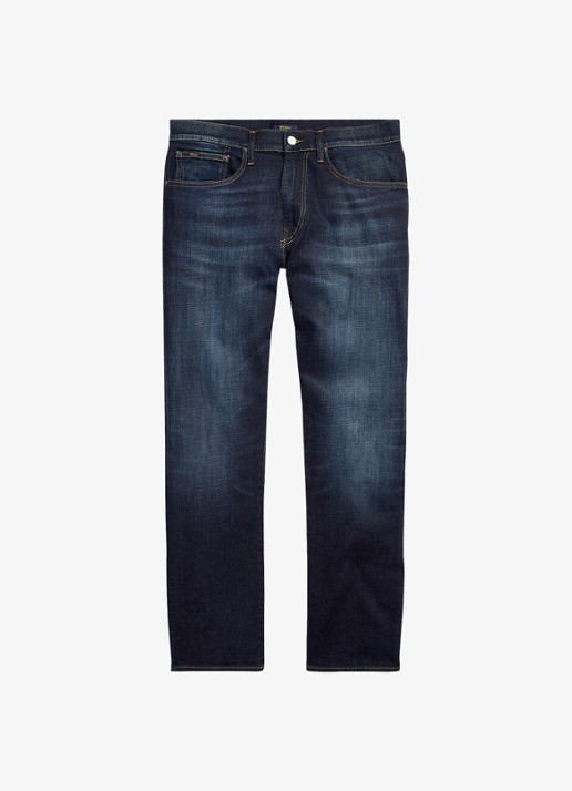 Ralph Lauren Slim fit jeans met donkere wassing  - voorkant murphy stretch / indigo